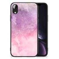 Kleurrijke Telefoonhoesje Apple iPhone XR Pink Purple Paint