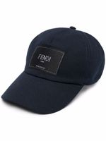 FENDI casquette à patch logo - Bleu