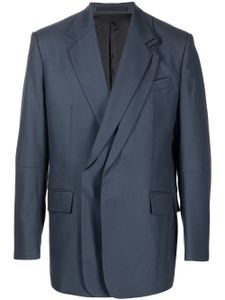 ZZERO BY SONGZIO blazer oversize à boutonnière croisée - Bleu