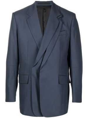 ZZERO BY SONGZIO blazer oversize à boutonnière croisée - Bleu