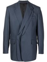 ZZERO BY SONGZIO blazer oversize à boutonnière croisée - Bleu