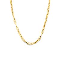 Ketting Ankerschakel Vierkante Buis geelgoud 5,8 mm 45 cm