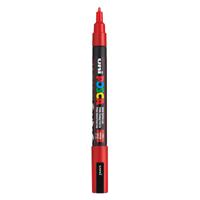 Uni Posca pc3m verfmarker rood - ronde punt tot 1,3 mm