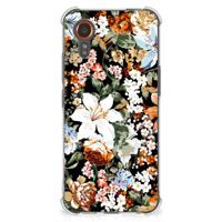 Case voor Samsung Galaxy Xcover 7 Dark Flowers - thumbnail