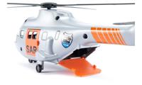 Siku SAR-transporthelikopter 1:50 metaal/kunststof zilver incl. brancard en speelgoedfiguur automatisch inschuifbare lier - thumbnail