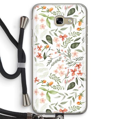 Sweet little flowers: Samsung Galaxy A5 (2017) Transparant Hoesje met koord