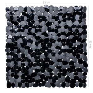 Wicotex Douchemat-douche antislip voor douche zwart 53x53cm