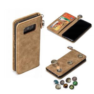 GranC - drukknopen wallet hoes - Samsung Galaxy S8 - taupe