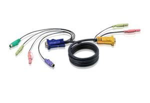 Aten 2L5303P toetsenbord-video-muis (kvm) kabel Zwart 3 m