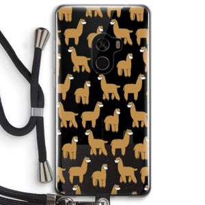 Alpacas: Xiaomi Mi Mix 2 Transparant Hoesje met koord