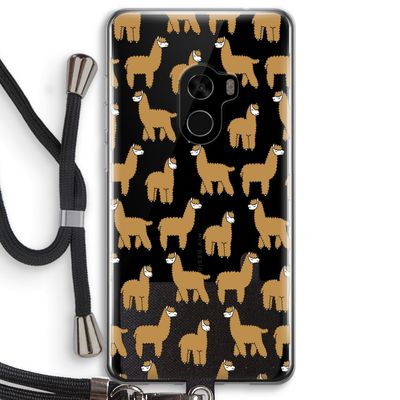 Alpacas: Xiaomi Mi Mix 2 Transparant Hoesje met koord