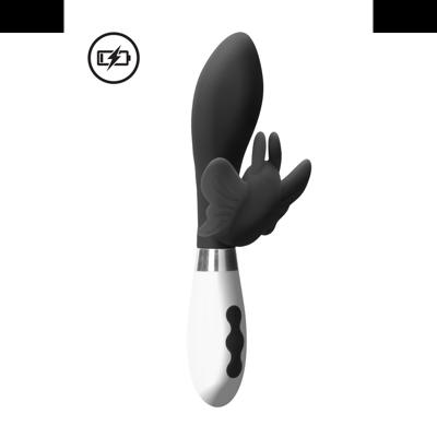 Luna by Shots Alexios - Oplaadbare Rabbit Vibrator - Zwart