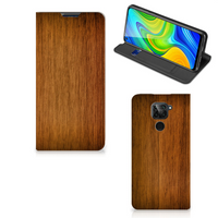 Xiaomi Redmi Note 9 Book Wallet Case Donker Hout