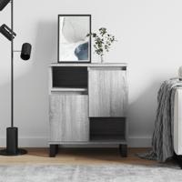 Dressoir 60x35x70 cm bewerkt hout grijs sonoma eikenkleurig - thumbnail