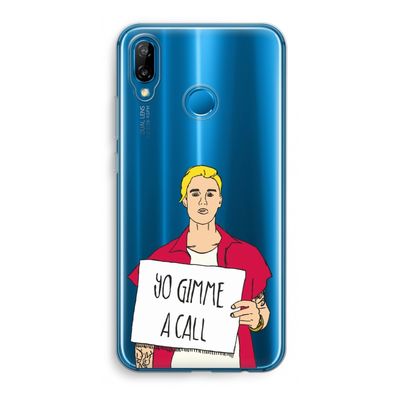 Gimme a call: Huawei P20 Lite Transparant Hoesje