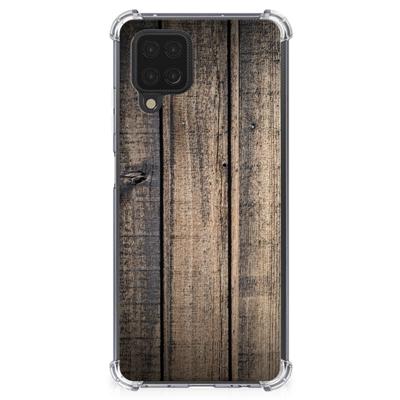 Samsung Galaxy A12 Stevig Telefoonhoesje Steigerhout Samsung Galaxy A12 Stevig Telefoonhoesje Steigerhout