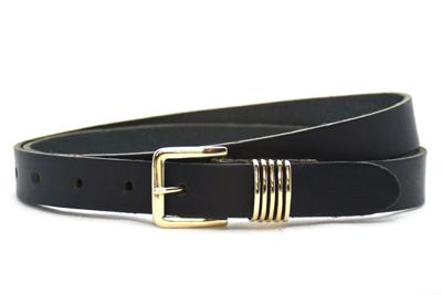Take It Leren Riem 2.5 cm Zwart
