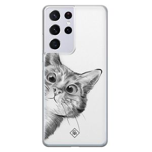 Samsung Galaxy S21 Ultra siliconen hoesje - Peekaboo