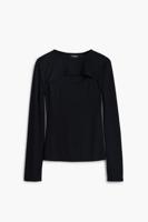 Cutout halslijn T-shirt Maitrepierre - BLACK - XL