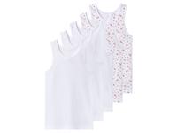 lupilu Set van 5 kinder hemden (Wit, 122/128)