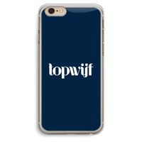 Topwijf Navy: iPhone 6 Plus / 6S Plus Transparant Hoesje