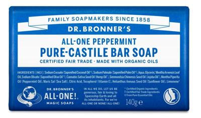 Dr Bronners Barsoap pepermunt Dr Bronners Barsoap pepermunt
