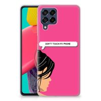 Samsung Galaxy M53 Silicone-hoesje Woman Don't Touch My Phone