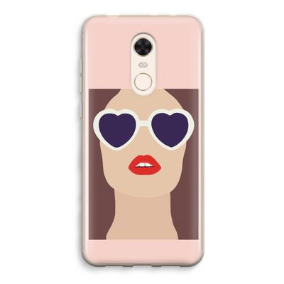 Red lips: Xiaomi Redmi 5 Transparant Hoesje