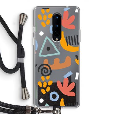 Abstract: OnePlus 8 Transparant Hoesje met koord