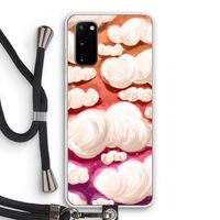 Katoen Wolken: Samsung Galaxy S20 Transparant Hoesje met koord