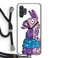 Lama: Samsung Galaxy A32 5G Transparant Hoesje met koord