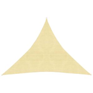 Zonnezeil 160 g/m 3x3x3 m HDPE beige