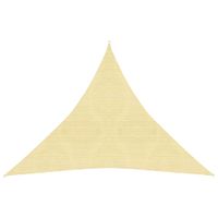 Zonnezeil 160 g/m 3x3x3 m HDPE beige