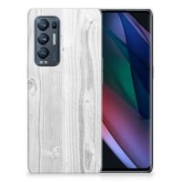 OPPO Find X3 Neo | Bumper Hoesje | White Wood