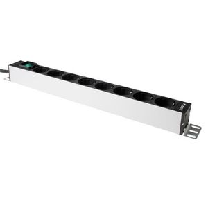 Plenty PLA416-8S PDU Stekkerdoos met Schakelaar 8-voudig Type F