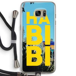 Habibi Majorelle : Samsung Galaxy S7 Edge Transparant Hoesje met koord