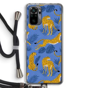 Luipaard: Xiaomi Redmi Note 10 Pro Transparant Hoesje met koord