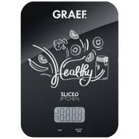 Graef KS 202 Keukenweegschaal Digitaal Weegbereik (max.)=5 kg Zwart 200 x 145 x 17