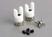 U- joints (2)/ 3mm set screws (4) (TRX-1539) - thumbnail