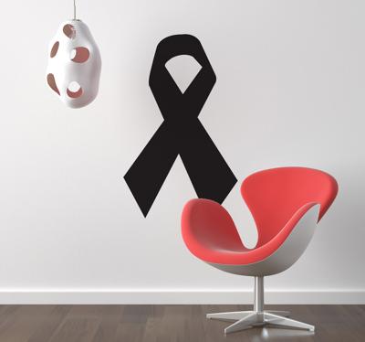 Solidariteit herdenking zwart strik sticker