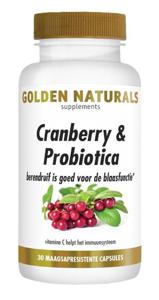 Golden Naturals Cranberry & Probiotica (30 caps)