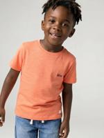 Personaliseerbare gekleurd jongensshirt met korte mouwen mango