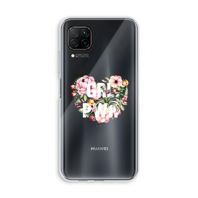 GRL PWR Flower: Huawei P40 Lite Transparant Hoesje