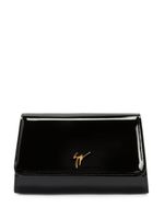 Giuseppe Zanotti pochette Cleopatra à effet verni - Noir