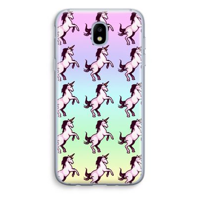 Musketon Unicorn: Samsung Galaxy J5 (2017) Transparant Hoesje
