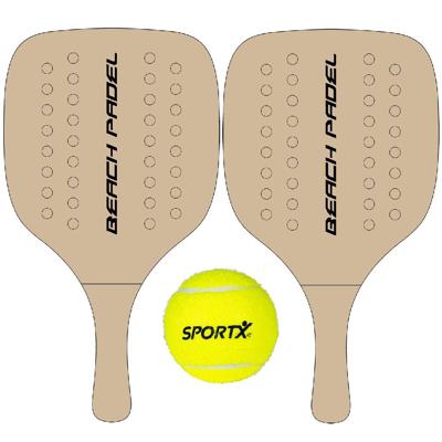 Summertime houten beach padel set