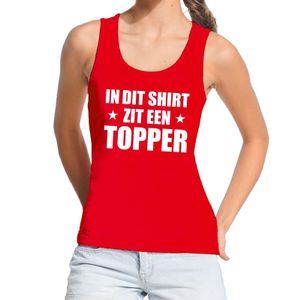 In dit shirt zit een Topper tanktop / mouwloos shirt rood dames