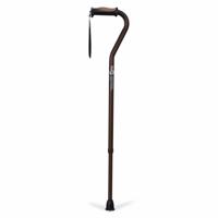 Wandelstok met Offset handvat | Kies uw kleur : Bruin | Hugo