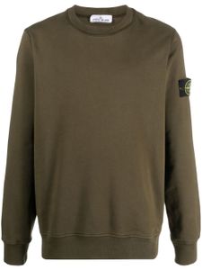 Stone Island sweat en coton à patch Compass - Vert