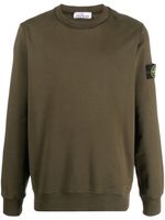 Stone Island sweat en coton à patch Compass - Vert